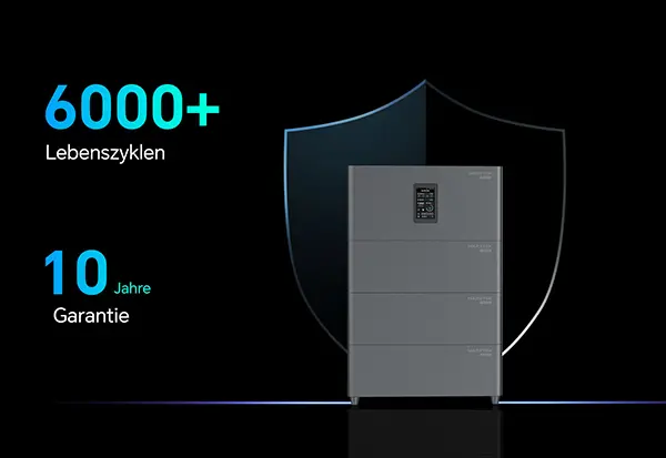6000 Ladezyklen & 10 Jahre Garantie