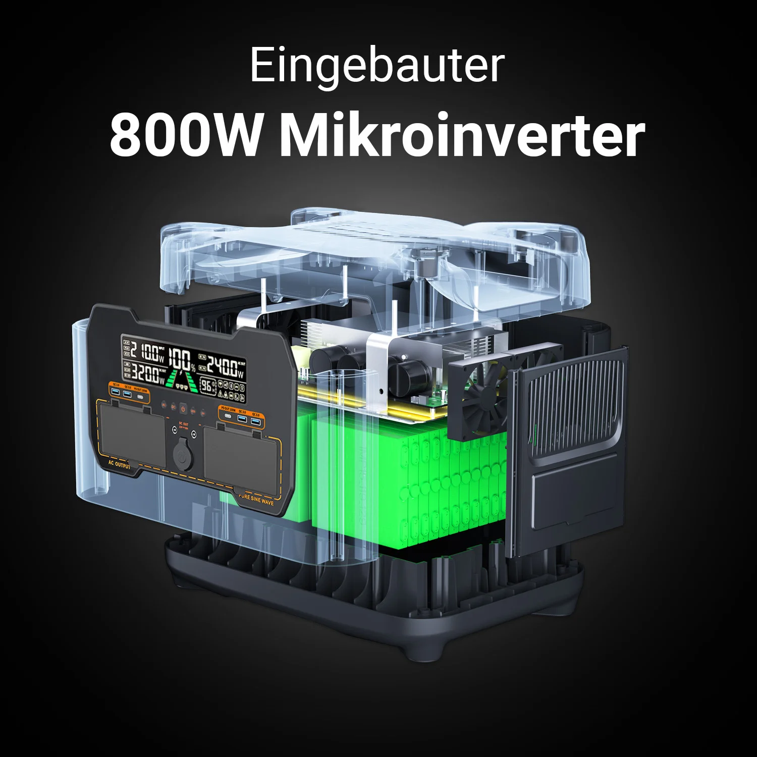 Newsmy X2400 800W Mikro Wechselrichter