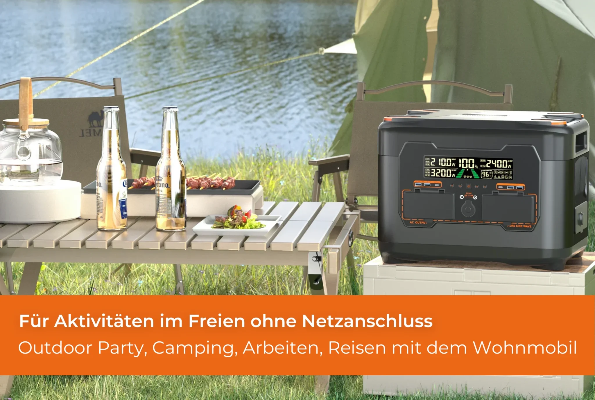Camping mit Newsmy X2400 Wider
