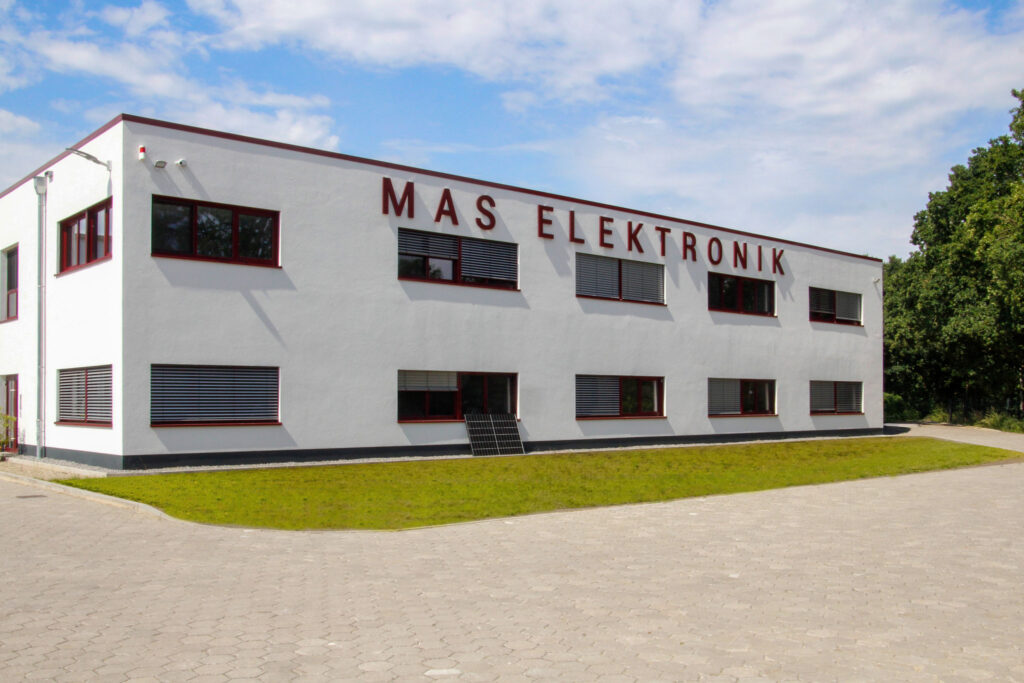 MAS Elektronik Gebäude in Buxtehude – Unternehmenssitz und Lagerverkauf