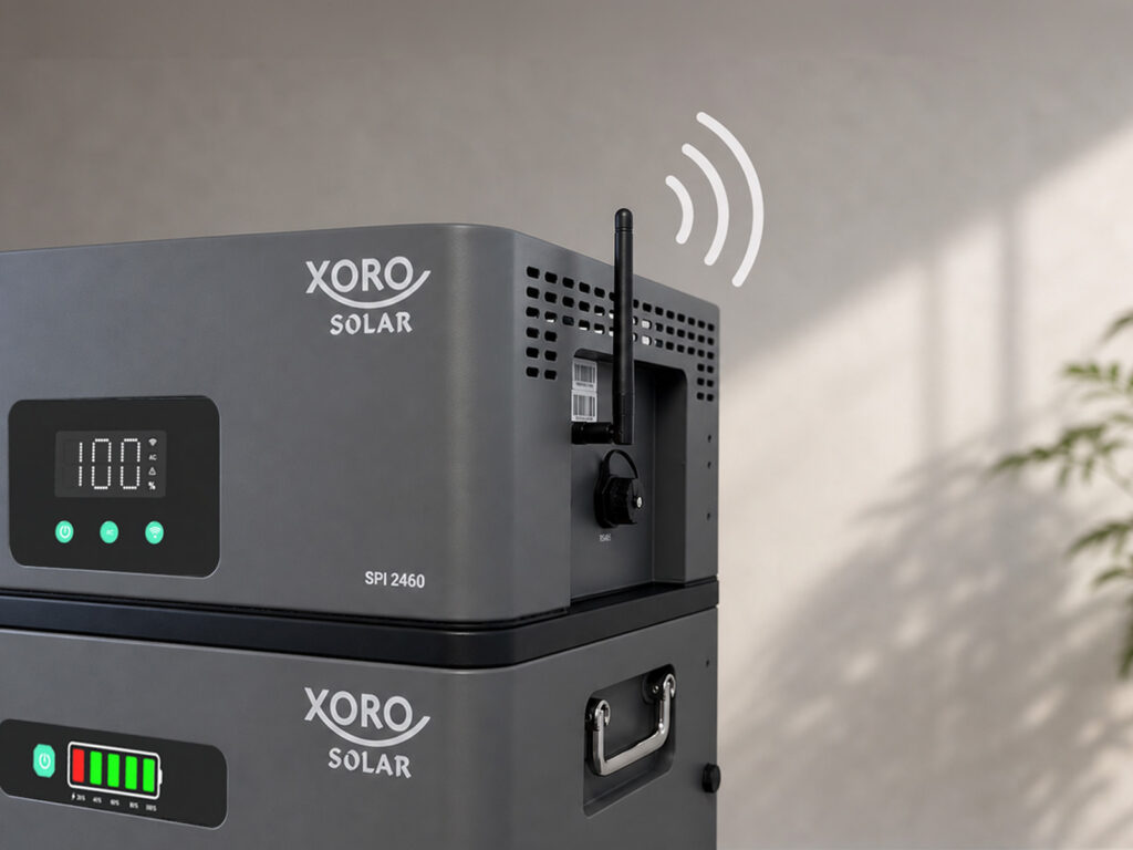 XORO SOLAR ATLAS Batteriespeicher mit stabiler WLAN-Verbindung und ausrichtbarer Stabantenne
