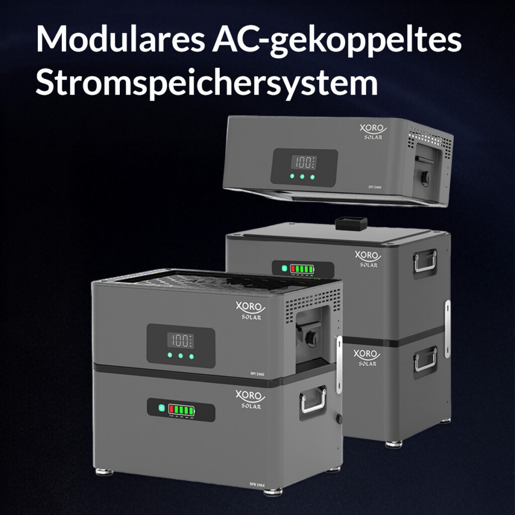 XORO SOLAR ATLAS modulares AC-gekoppeltes Stromspeichersystem mit erweiterbarer Speicherkapazität
