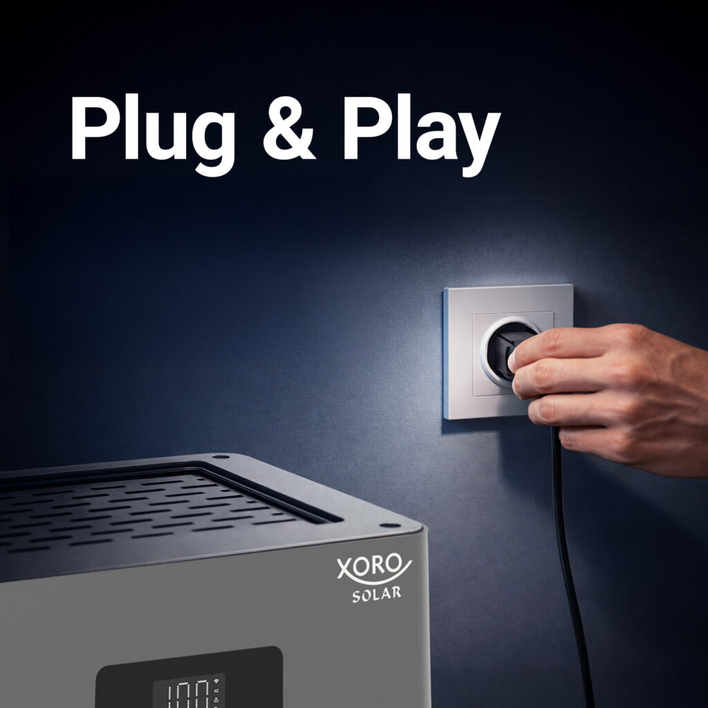 XORO SOLAR ATLAS Batteriespeicher mit Plug-and-Play-Anschluss für einfache Installation