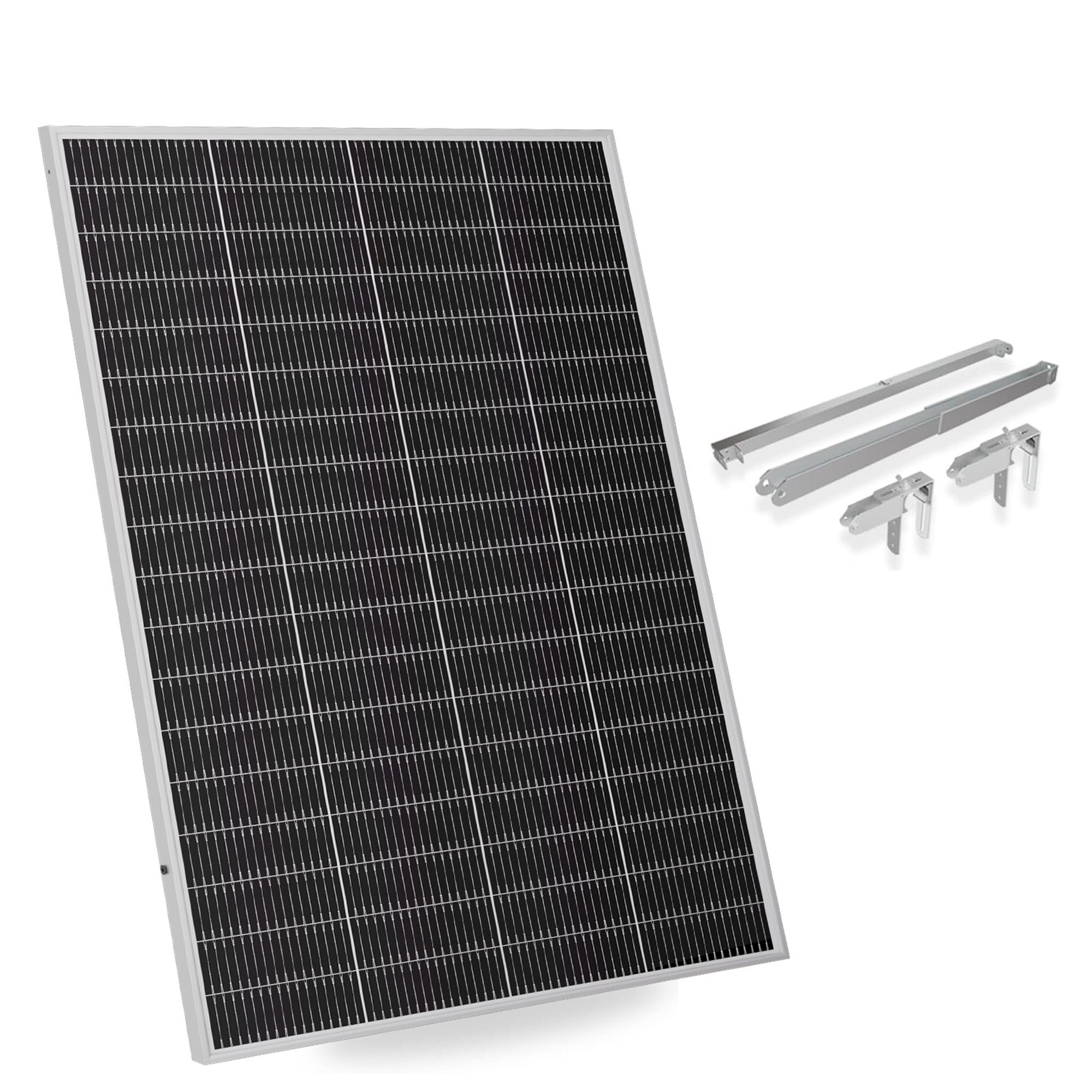 SUNSHARE Ray Lite Solarmodul und Halterung im Lieferumfang
